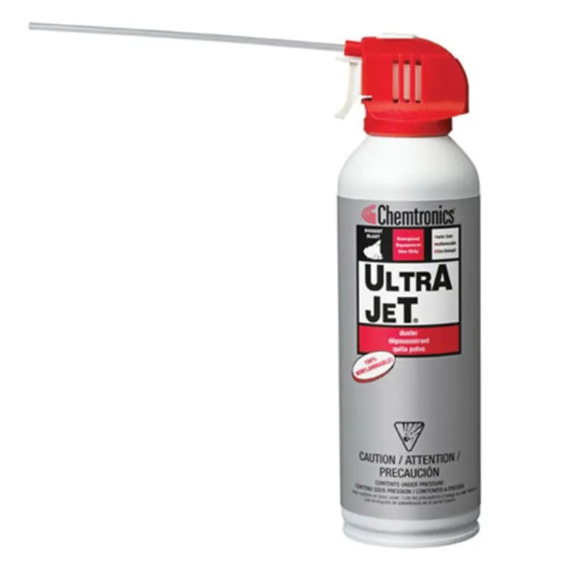 Chemtronics ES1020 Ultrajet Compressed Air Duster, 10 oz, 12 Aerosol