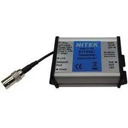 NITEK ET1543C Etherstretch IP Cameras Over Coax Extender Transmitter Unit, RJ-45 Port, (1) Auto Configuring 10/100 Ethernet, RJ-45 Connector Network, BNC Coax Jack Link, 500 m Maximum
