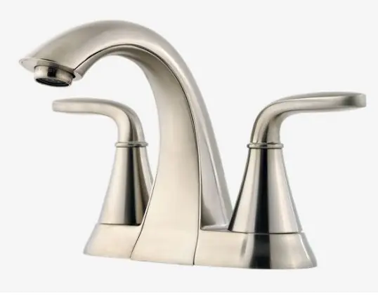 Pfister LF-048-PDKK Pasadena Two Handle Centerset Bathroom Faucet in Brushed Nickel