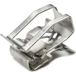 HellermannTyton 151-00982 Heavy Duty Metal Edge Clip 1-3mm Panel Thickness 5-7.6mm Cable Range