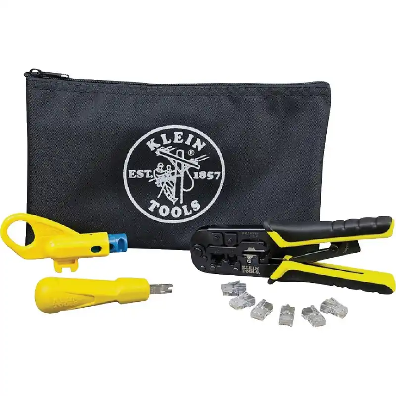 Klein Tools VDV026-212 Klein Twisted Pair Modular Cable Connector Kit (10-Piece) Replacement MPN