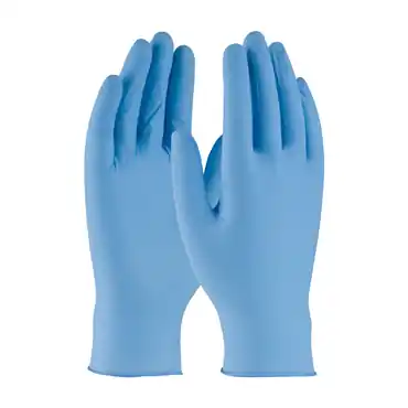 PIP 63-332/L Blue Nitrile Powdered Large Disposable Gloves