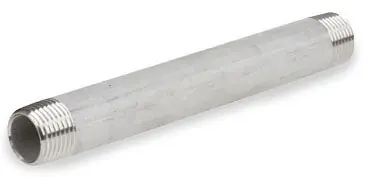 Smith-Cooper International 4321002930 1 x 3 NPT x NPT Schedule 40 Welded 316/316L Stainless Steel Straight Nipple