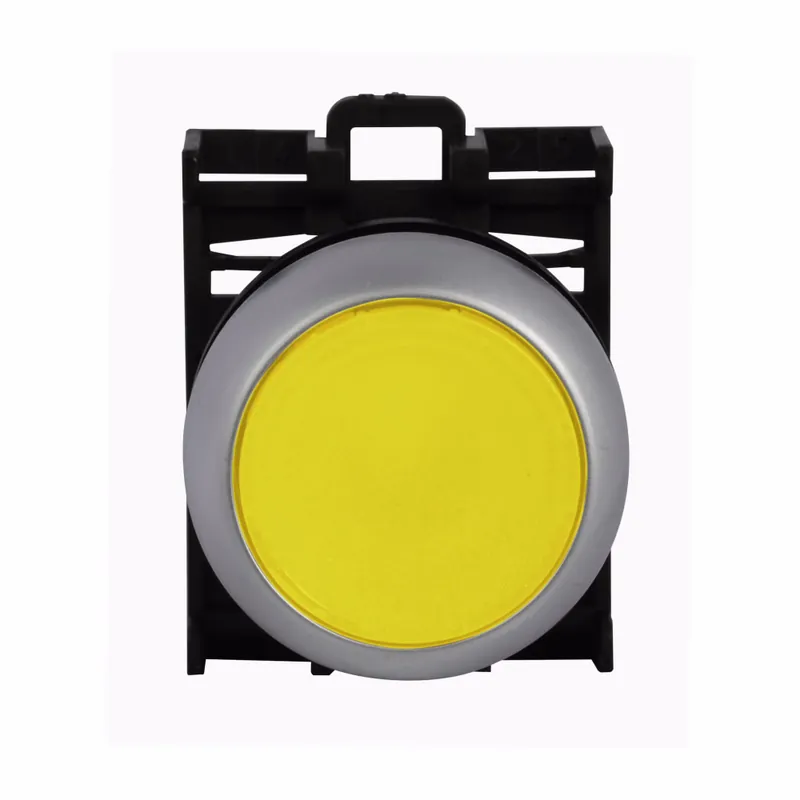 Eaton M22-DL-Y Illuminated Pushbutton 22.5 mm Flush Momentary