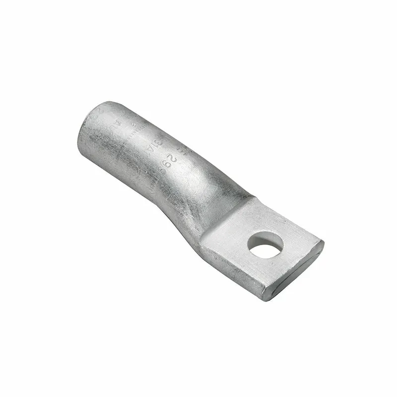 Burndy YA2CA3 2 AWG AL Terminal One Hole 3/8 Stud Size AL9CU Internal Chamfer Tin Plated Prefilled PENETROX End Cap UL/CSA 90 C Up to 35kV