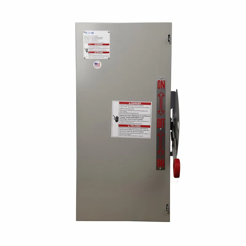 Eaton DT322UGK Double Throw Safety Switch 60A NEMA 1 240 Vac/250 Vdc