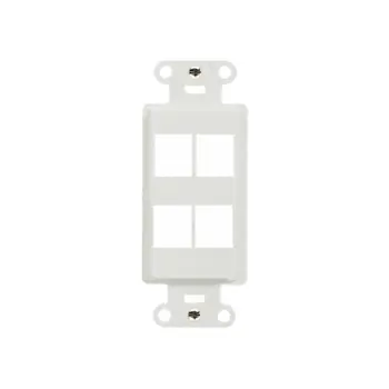 Legrand WP3414LA On-Q WP3414-LA 4-Port Light Almond Plastic Wall Box Mounting Strap
