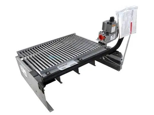 Raypak 010410F Burner Tray with Natural Gas Valve IID