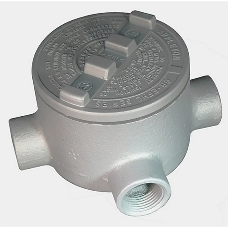 Appleton GRTA50 Type TA Conduit Body, 1/2 Inch, Malleable Iron, Zinc Electroplated