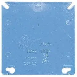 THOMAS & BETTS A400 Cover, 4 SQ 1-GANG BLANK BOX