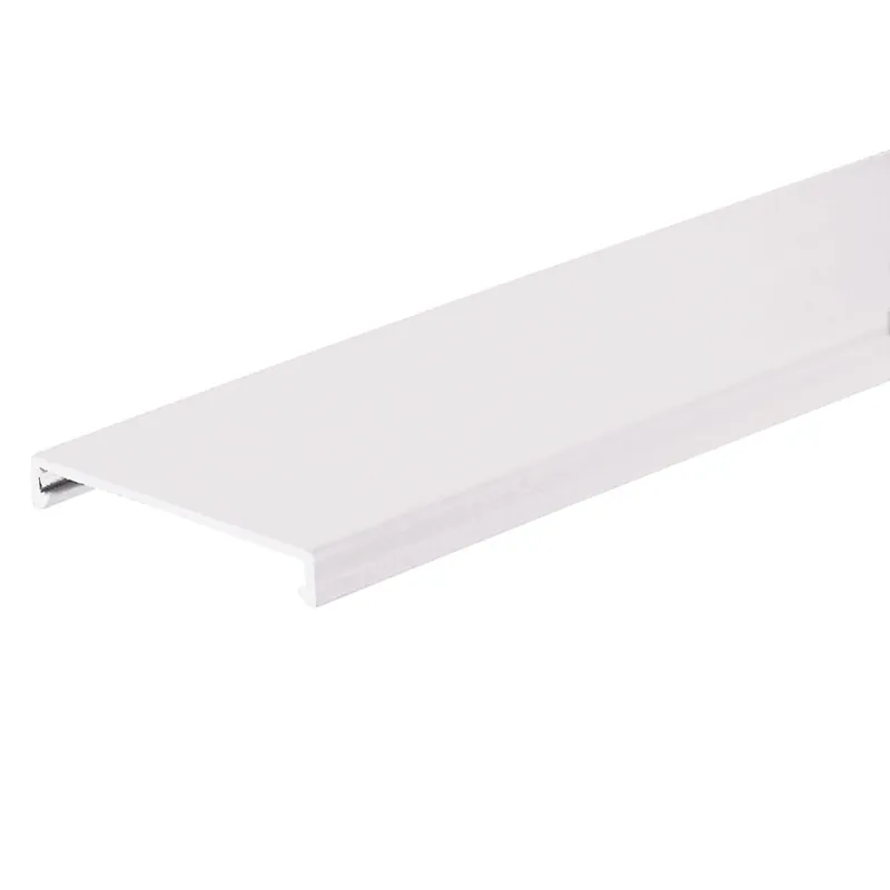 Panduit NC3WH6 Type NC Halogen-Free Wiring Duct Cover, 6 ft Length, 3-1/4 in Width, 0.37 in Height