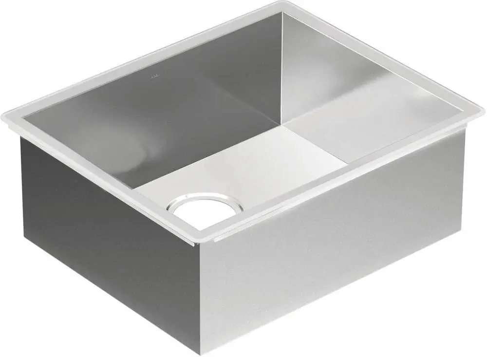 Moen G18185 1800 Series 22 x 18 in. Stainless Steel Single Bowl Undermount Kitchen Sink with SoundSHIELD Sound Dampening