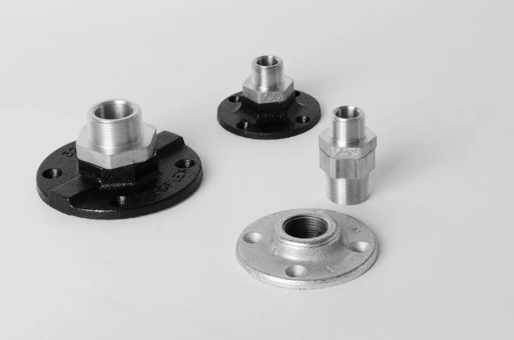 WARDFlex 434 1-1/4 in. MNPT x Mechanical Joint Outdoor Floor Flange Termination Fitting
