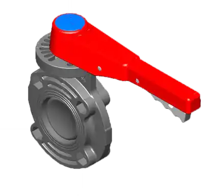 Spears 722311-020 2 PVC Butterfly Valve EPDM W/Handle