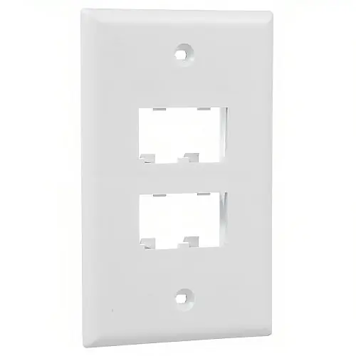 Panduit CFP4WH Mini-Com Classic Faceplate, 4-port, White