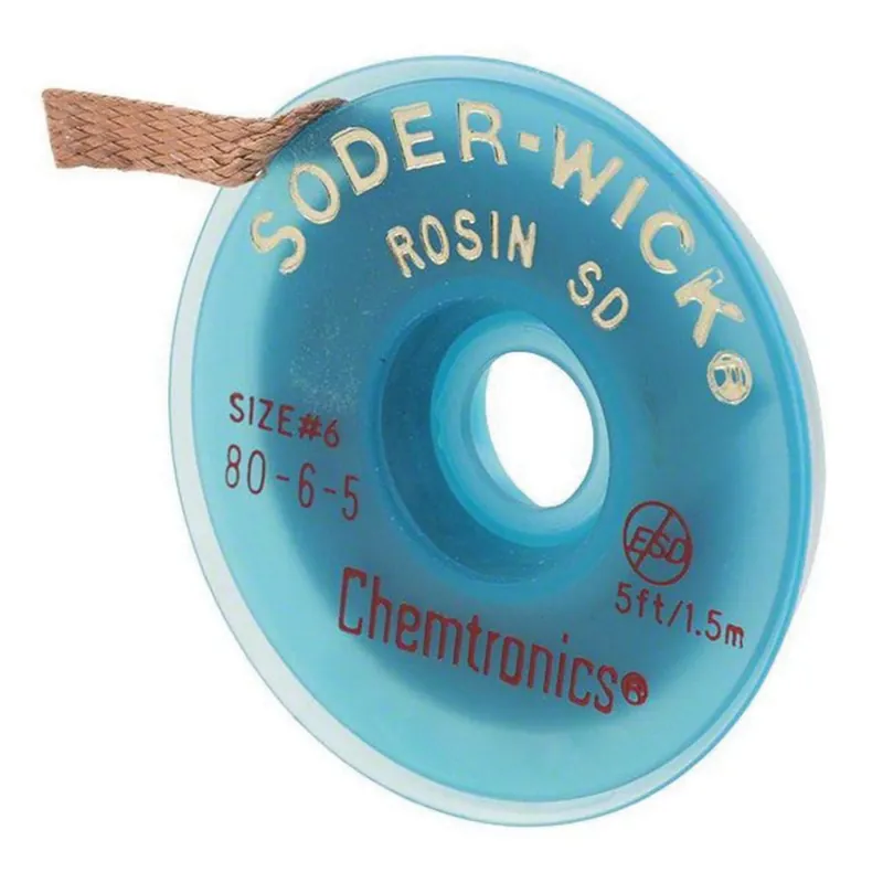 Chemtronics 80-6-5 Soder-Wick Desoldering Braid 0.210 x 5' Replacement MPN