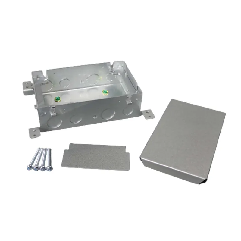 Wiremold 880M2 1/2 x 3/4 80 In? 2-Gang Shallow Stamped Steel Floor Box
