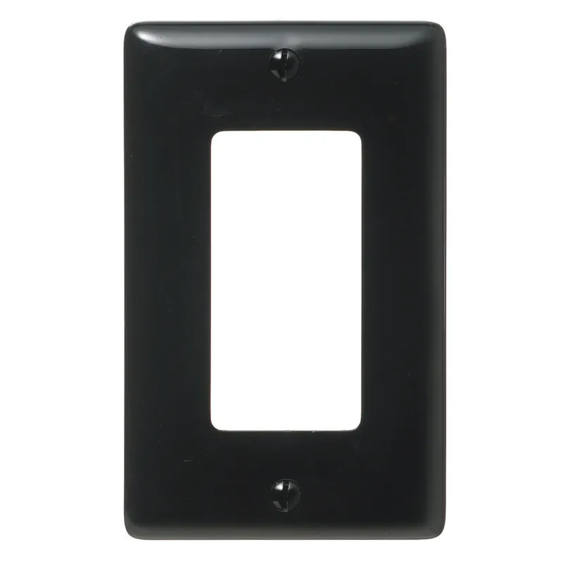 Hubbell Wiring Device-Kellems NP26BK Wallplate; 1-G; 1) Rect