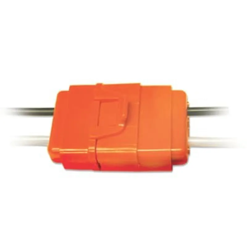 Sta-Kon LD2-D 2-Pole Luminaire Disconnect with Polycarbonate housing and Insulated 18 AWG Solid Copper Leads, Bulk Pack