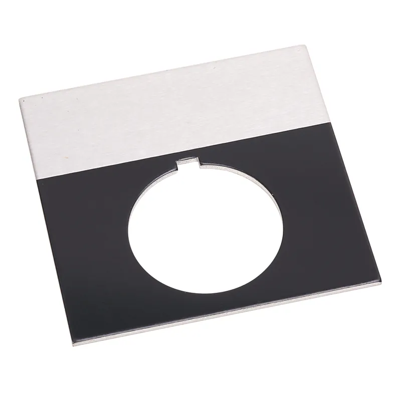 Allen-Bradley 800T-X700 30.5 mm NEMA 4/13 Gray Aluminum Blank Automotive Push Button Legend Plate