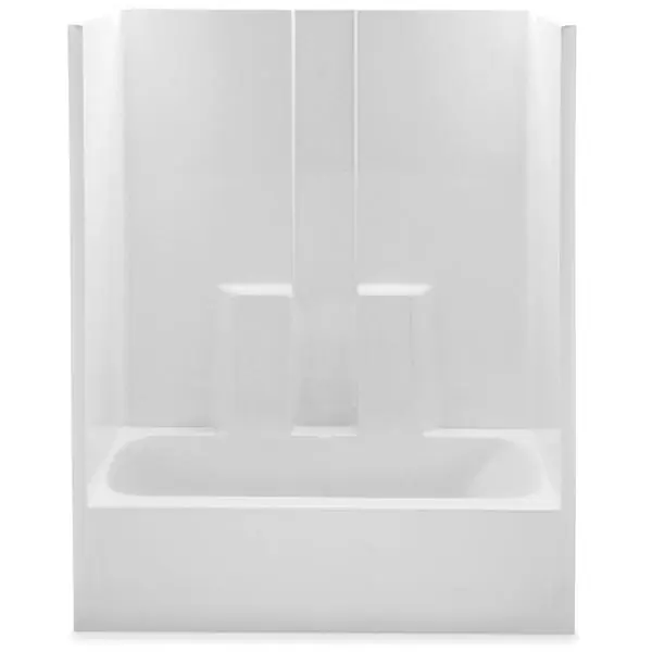 Aquatic 2603SGTR-WH Tub & Shower Right Hand Drain 60 x 32 x 78-1/4 Inches