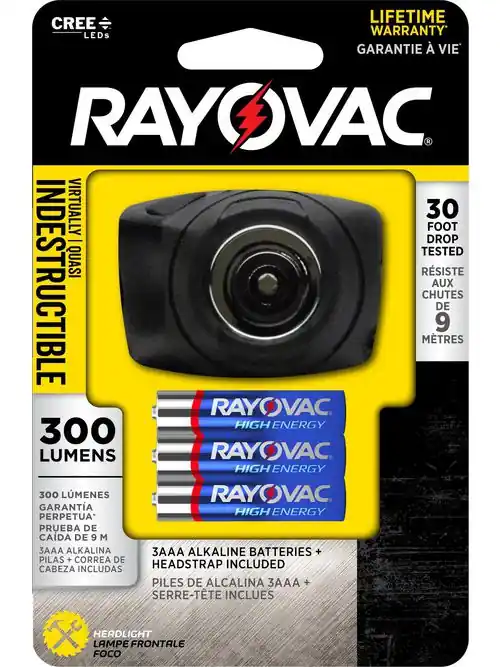 Rayovac DIYHPHL3-BC LED Headlight 3AAA Replacement MPN
