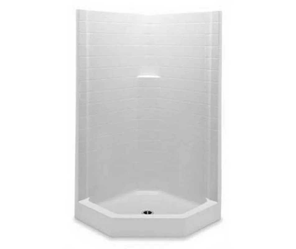 Aquatic 1382NACT-WH Everyday 38 x 38 in. Tile Corner Shower in White