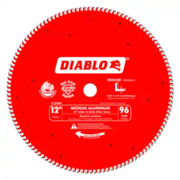Diablo D1296N Demon - 12 x 96 Tooth Medium Aluminum Saw Blade