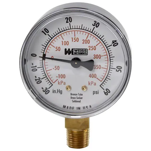 Groen GR1594 Compound Gauge 2-1/2 Diameter 30VAC-60PSI
