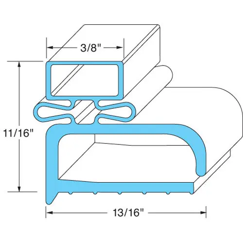 Door Gasket 21-1/4 x 22-1/4 RDINGSK160 for Randell RDINGSK160