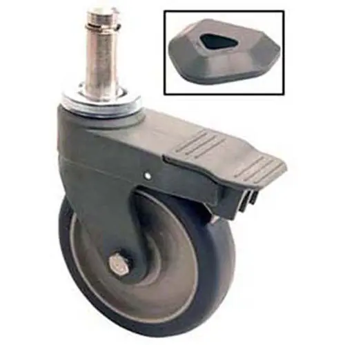 Caster Stem 5 Poly Brake for Intermetro  5PCBX