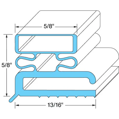 DOOR GASKET 23 1/2 X 59 1/2 for Traulsen 04505