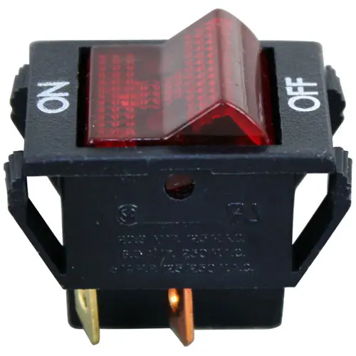SWITCH ON/OFF BLACK ROCKER WITH LIGHT 819871 for Vulcan Hart 819871