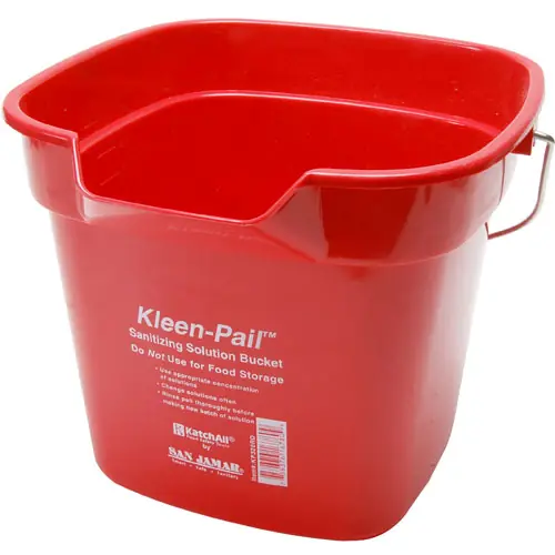 San Jamar KP320RD Pail 10QT Red