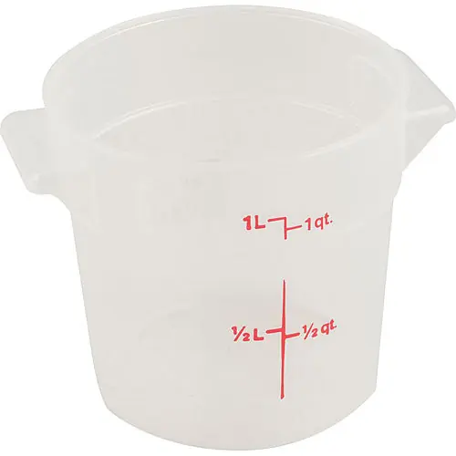 Container-SOFT RD 1 QT SEMI-CLR CAMRFS1PP190 for Cambro CAMRFS1PP190