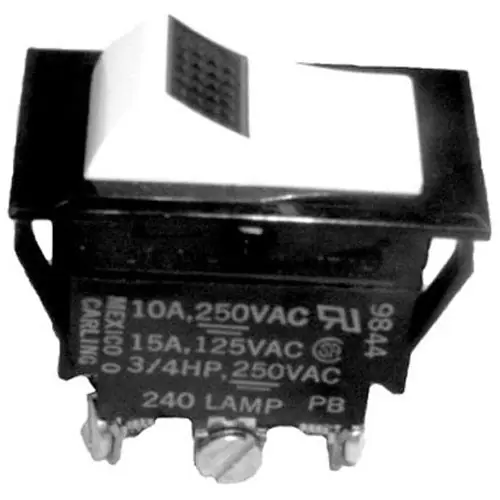 Rocker Switch 7/8 X 1-1/2 DPDT CTR-OFF for Toastmaster - See Middleby Marshall 2E-3003830