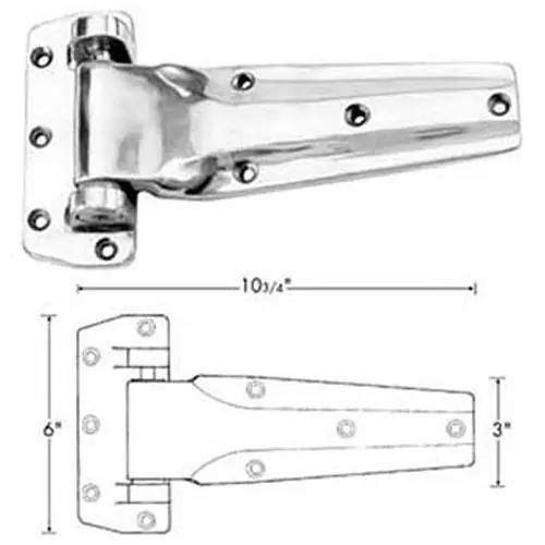 Kason 1240-000020 Hinge Flush 10-3/4L
