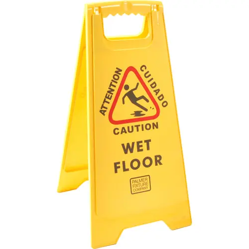 CAUTION SIGN A-FRAME 26.25 inches x 11 inches x 1.75 inches RBMD6109 for Rubbermaid RUMRBMD6109