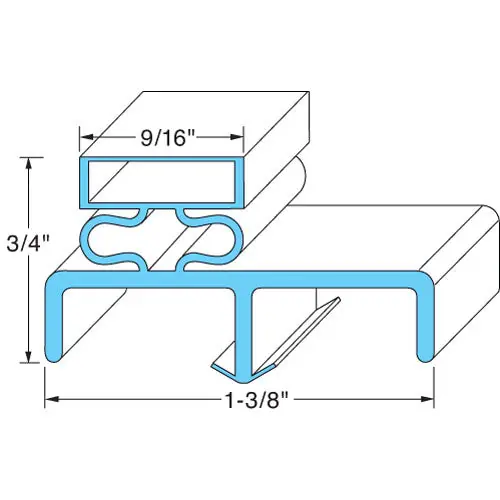 DOOR GASKET 23 1/2 X 28 1/4 VT50596901 for Victory VICVT50596901