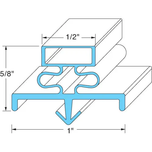 Door gasket 25-1/4 x 25-1/2 replacement MCL14497 for McCall 14497
