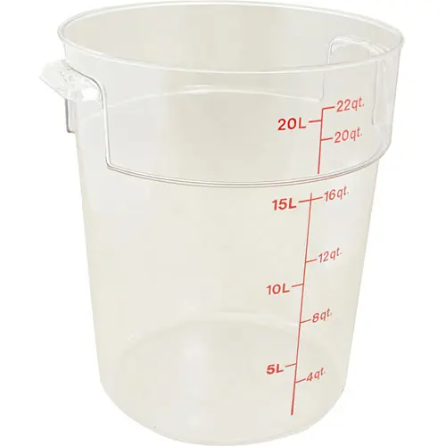 Container Clear Red 22QT-135 for Cambro CAMRFSCW22135