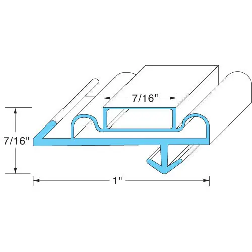 DOOR GASKET 28-3/4W X 76L OD 2-10090-0013 for Anthony 2-10090-0013