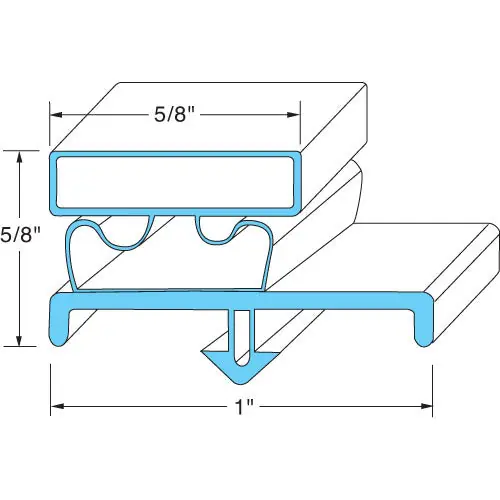 Door Gasket 22X24 Replacement MPN 703-589C for Beverage Air 703-589C