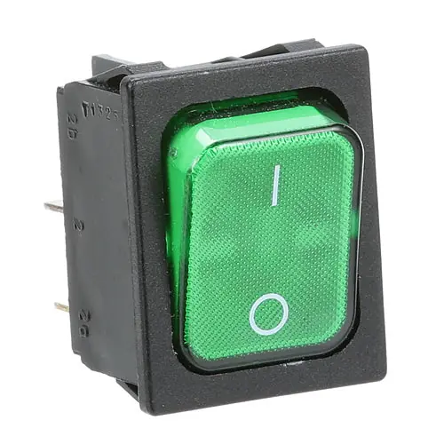 Rocker Switch Green Light 16A 250VAC LIN27511SP for Lincoln 27511SP