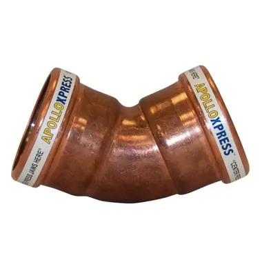 Apollo 10062062 4-Inch CXC 45-Degree Copper Elbow