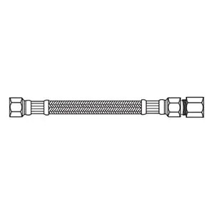 Kissler 88-2005 Braided Connector with Nut and Ferrule 3/8 in Compression 88-2005