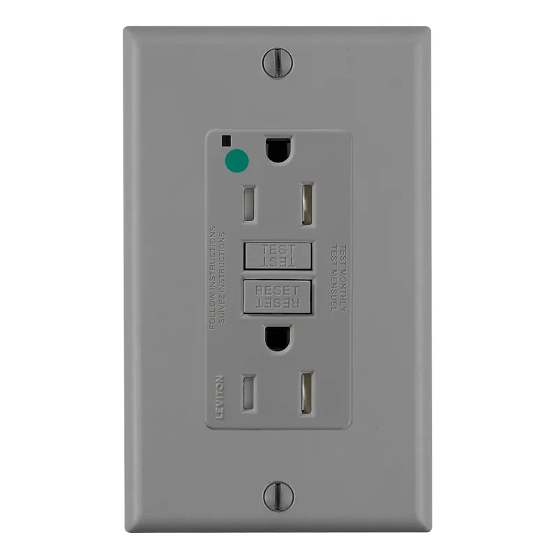 Leviton GFTR1-HGG GFCI Self-Test 15 Amp 125 Volt Duplex