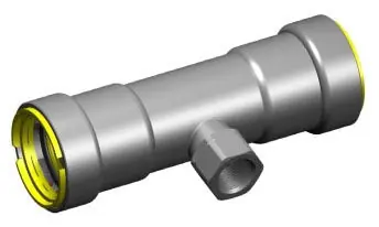 Apollo PWR7481947 Powerpress Tee Fitting 2 Inch x 2 Inch x 3/4 Inch Replacement MPN PWR7481947