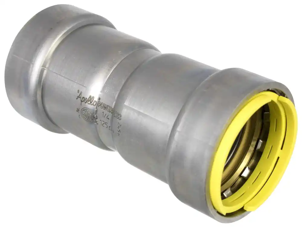 Apollo PWR7481311 Powerpress Press Coupling with Stop Gas 1 inch x 1 inch