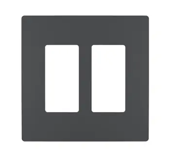 Legrand RWP262GCC6 P&S Radiant Screwless Wallplate 2G Graphite